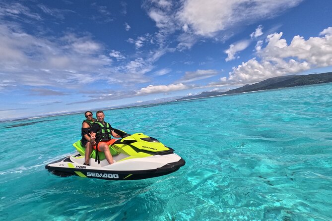 2h Express Adventure by JET SKI in Raiatea - Sacred Island - Tehurui Bay and Mount Temehani views