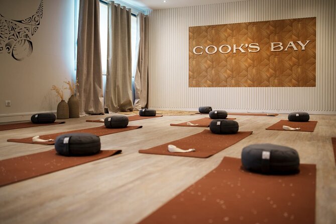 Air-conditioned studio yoga class at Cooks Bay Hotel and Suites - Key points at a glance