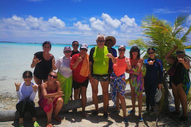 BLUE LAGOON | Eco-tour | Snorkeling Avatoru | Secret Green Lagoon - Coconut braiding, music, and lunch with a local touch
