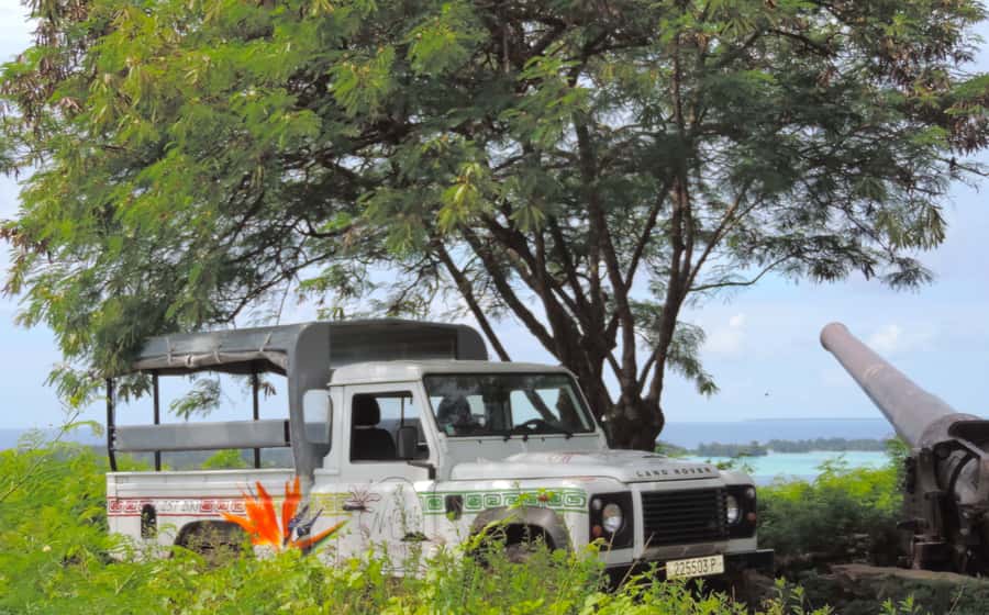 Bora Bora by Land and Sea: 4WD Safari and Snorkel - Local crafts, coconut oil, and tropical fruit