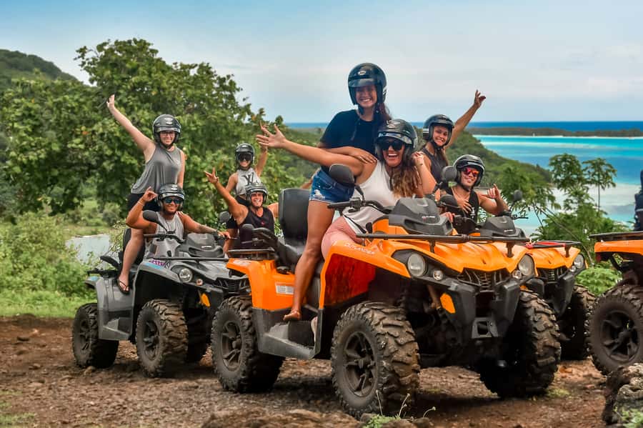Bora Bora: Combo ATV & Jet Ski Day Trip with Polynesian BBQ - One morning, two very different Bora Bora views