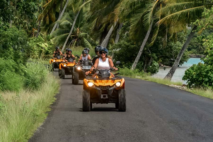 Bora Bora: Combo ATV & Jet Ski Day Trip with Polynesian BBQ - The noon switch to jet skis