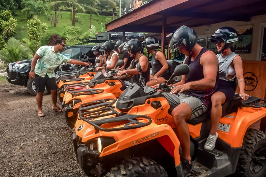Bora Bora: Combo ATV & Jet Ski Day Trip with Polynesian BBQ - ATV roads, off-road tracks, and three high viewpoints