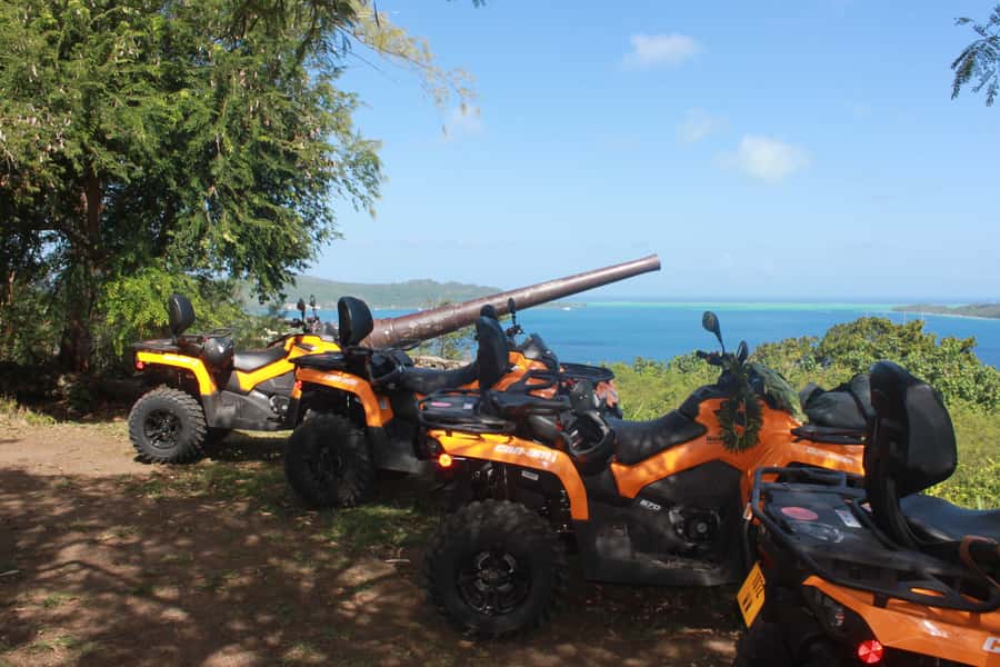 Bora Bora: Island Tour and Mountains Getaway by Quad Bike - Three off-road trails without losing the views