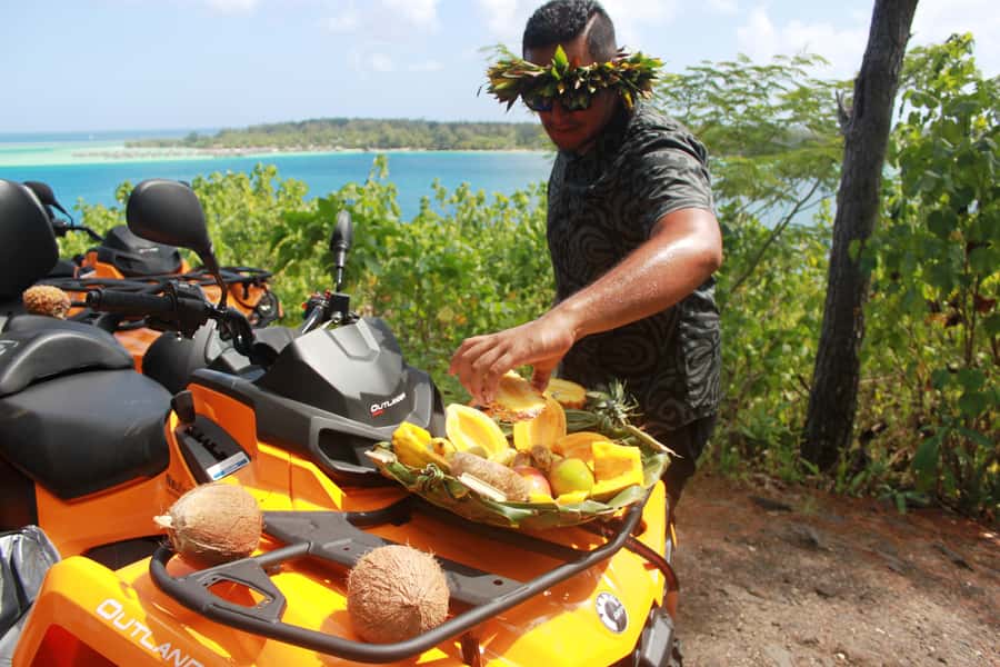 Bora Bora: Island Tour and Mountains Getaway by Quad Bike - Starting in Vaitape and heading toward Amanahune Plateau