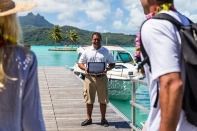 Bora Bora Private Arrival Airport to Hotels Boat Transfer