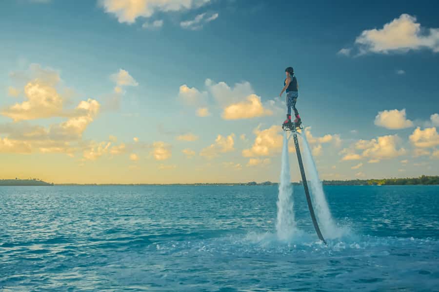 Bora Bora: Private Flyboard Tour - The Lagoon’s Blue Color Changes