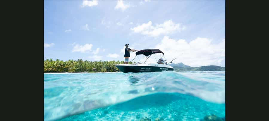 Bora Bora: Snorkeling and Fishing Tour with Lunch Option - A private start from your Bora Bora dock