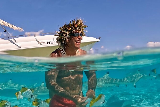 Crazy sea horse Bora Bora Comfortable boat, snorkeling and lunch - Snorkeling with equipment already provided