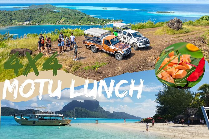 Full Day Combo 4X4 Adventure Tour & Motu FANFAN Pass with Buffet - What this Bora Bora day gives you