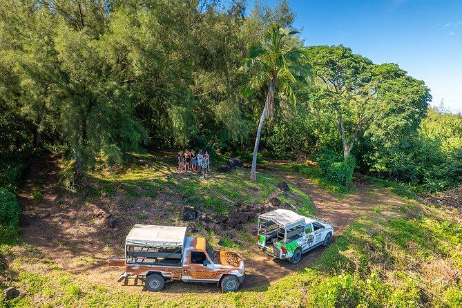 Full Day Combo 4X4 Adventure Tour & Motu FANFAN Pass with Buffet - Faanui, marae, fruit, and pareos