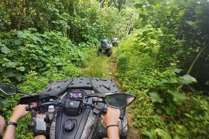 Guided tour of the island and its escapades in Tahaa by Quad / ATV - Boutique Mana’o and the path from farmer to product