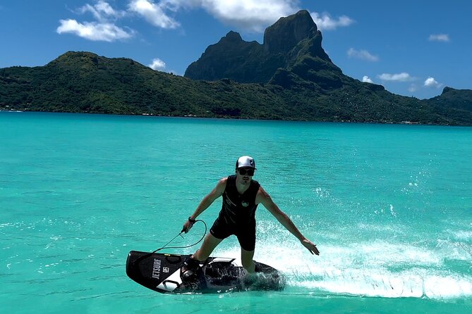 JetSurf Private Riding Lessons in Bora Bora - Your first minutes aboard the private pontoon
