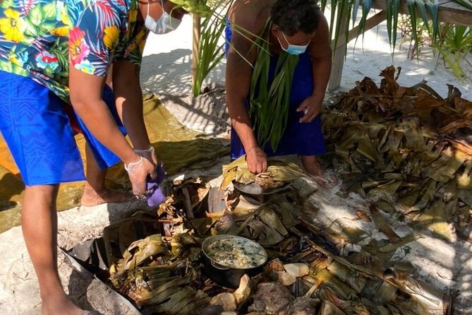 Lagoon Snorkeling Tour with Tahitian Oven Lunch in Bora Bora - Lunch on a private island, cooked the Tahitian way