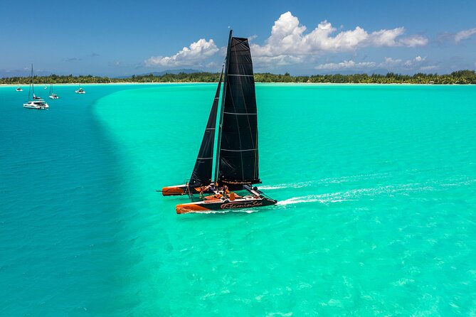 LUXURY Catamaran Bora Bora : Sailing, Snorkeling & Floating Bar - Getting from shore to Vitamin Sea