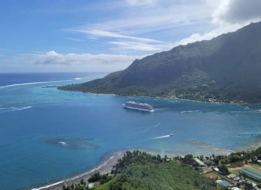 Moorea Cruise Ships 4x4, Belvedere Magic mount PRIVATE Tours - Cook’s Bay, pineapple fields, and island agriculture