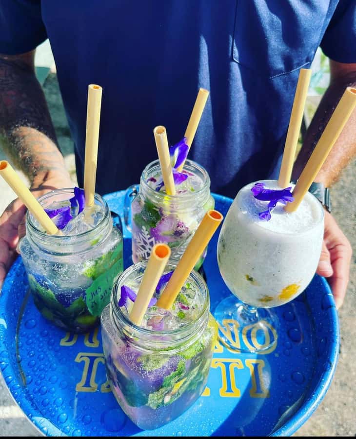 Moorea Cruise Ships 4x4, Belvedere Magic mount PRIVATE Tours - Fruit, jam, coconut, juice, and liquor tastings