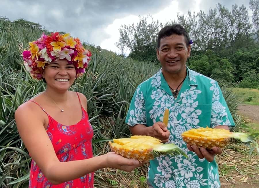 Moorea: Half-Day Open-Air 4WD Safari with Hotel Transfers - Pineapples, vanilla, and island produce