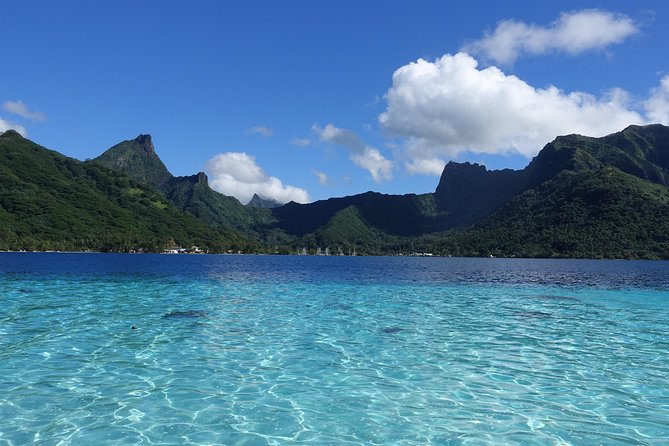Moorea Private Boat Tour / Sea Scooter Snorkeling Tour - Riding a sea scooter above Moorea’s coral reefs
