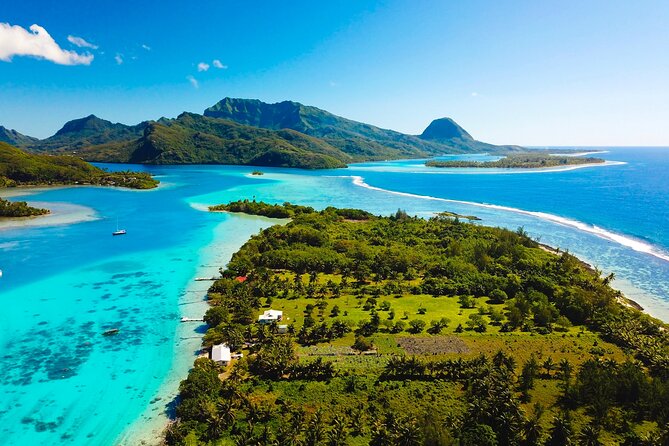 Private 30-minute flight downwind of Huahine - Getting to the Huahine Airport meeting point