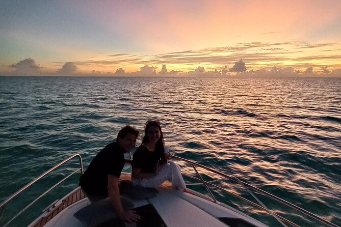 Private Bora Bora Sunset Cruise - Champagne and petits-fours on the water