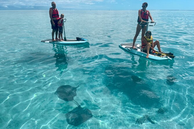 Private Excursion with E-Board in Moorea with snorkeling - Learning to ride the electric boards