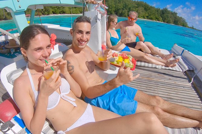 PRIVATE Full Day Tour : Moorea Snorkeling & Sailing on a Catamaran named Taboo - Who will enjoy Taboo most