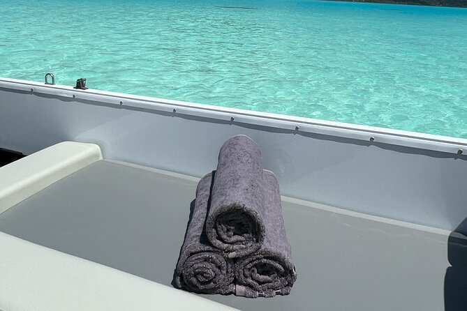 Private Lagoon Tour on a Prestigious Pontoon Boat in Bora Bora - Pickup, meeting point, and return