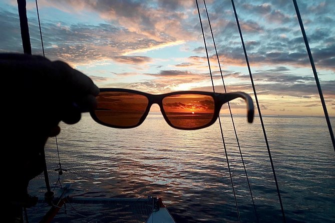 PRIVATE Sunset Cruise : Moorea Sailing on a Catamaran named Taboo - Beyond the outer reef and into open ocean