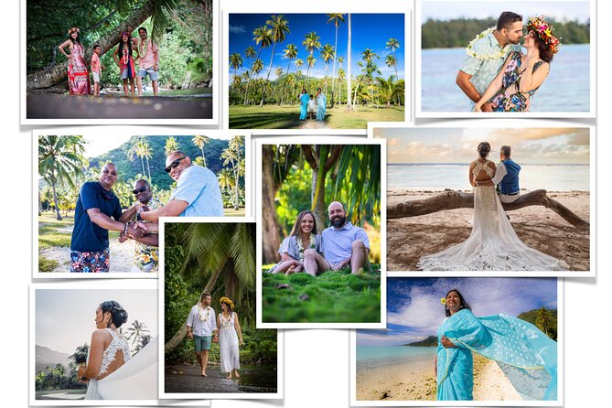 Professional Photo Shooting in Moorea, unique session adapted - The lagoon side and Polynesian color