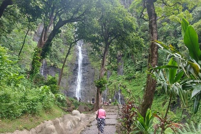 Shared 4.5h Circle Island Tour of Tahiti Nui by Lydia - Vaimahuta Waterfall in Faarumai Valley